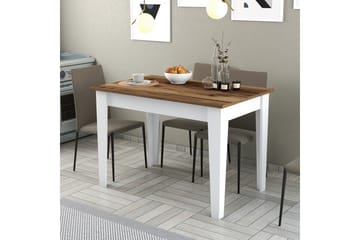 Matbord Levents 110x72 cm Brun/Vit - Hanah Home - Möbler - Bord & matgrupp - Matbord & köksbord