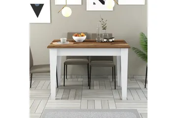Levents Matbord 110x72 cm Brun/Vit - Hanah Home - Möbler - Bord & matgrupp - Matbord & köksbord