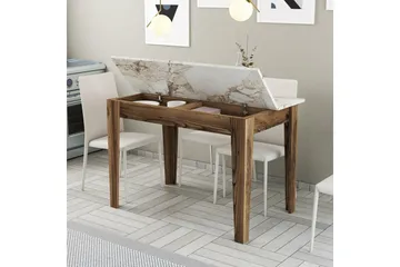 Levents Matbord 110x72 cm Brun/Vit - Hanah Home - Möbler - Bord & matgrupp - Matbord & köksbord