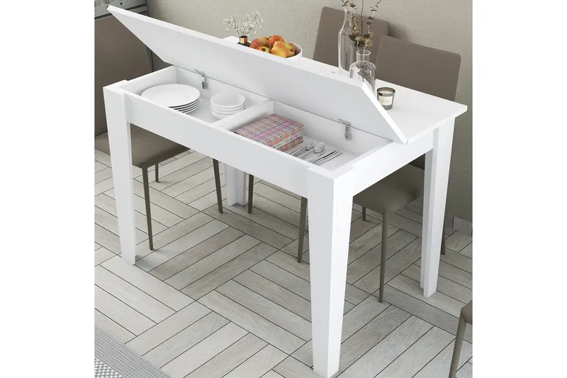 Levents Matbord 110x72 cm Vit - Hanah Home - Möbler - Bord & matgrupp - Matbord & köksbord