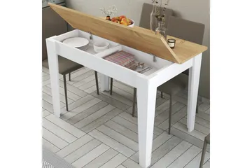 Levents Matbord 110x72 cm Vit/Brun - Hanah Home - Möbler - Bord & matgrupp - Matbord & köksbord