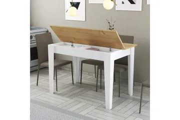 Levents Matbord 110x72 cm Vit/Brun - Hanah Home - Möbler - Bord & matgrupp - Matbord & köksbord