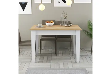 Levents Matbord 110x72 cm Vit/Brun - Hanah Home - Möbler - Bord & matgrupp - Matbord & köksbord