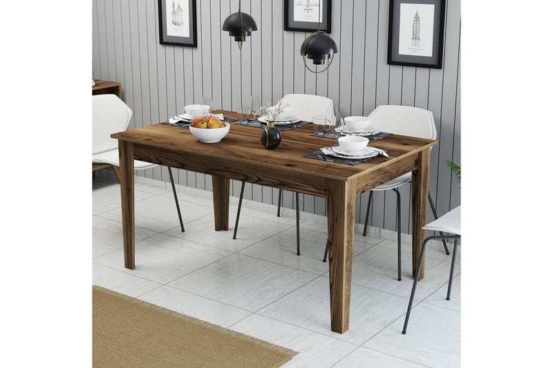 Matbord Lissione 145x88 cm Brun - Hanah Home - Möbler - Bord & matgrupp - Matbord & köksbord