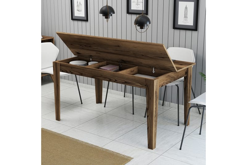 Matbord Lissione 145x88 cm Brun - Hanah Home - Möbler - Bord & matgrupp - Matbord & köksbord