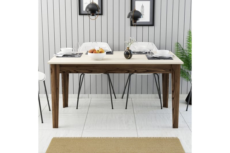 Lissione Matbord 145x88 cm Brun/Beige - Hanah Home - Möbler - Bord & matgrupp - Matbord & köksbord
