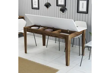 Lissione Matbord 145x88 cm Brun/Vit - Hanah Home - Möbler - Bord & matgrupp - Matbord & köksbord