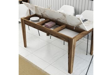 Lissione Matbord 145x88 cm Brun/Vit - Hanah Home - Möbler - Bord & matgrupp - Matbord & köksbord