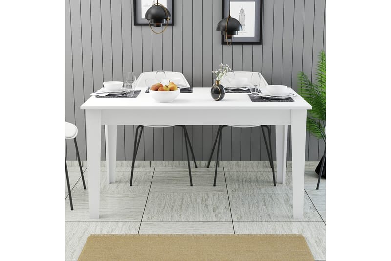 Matbord Lissione 145x88 cm Vit - Hanah Home - Möbler - Bord & matgrupp - Matbord & köksbord