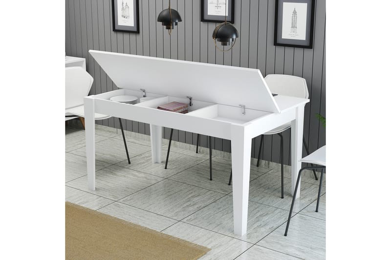 Matbord Lissione 145x88 cm Vit - Hanah Home - Möbler - Bord & matgrupp - Matbord & köksbord