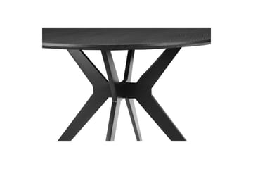 Matbord Loft24 Philip Matbord Rund 110 cm Svart - Möbler - Bord & matgrupp - Matbord & köksbord