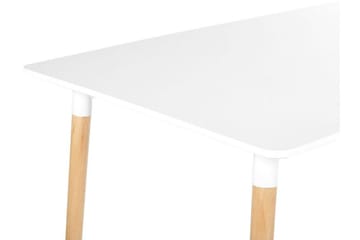 Matbord Medvina 80x120 cm - Vit/Ljusbrun - Möbler - Bord & matgrupp - Matbord & köksbord