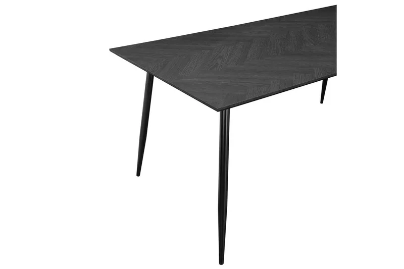 Matbord Monza 160x90x76 cm, Fiskben Greyeik/Svart - 160x90x76 cm, Fiskben Greyeik/Svart - Möbler - Bord & matgrupp - Matbord & köksbord