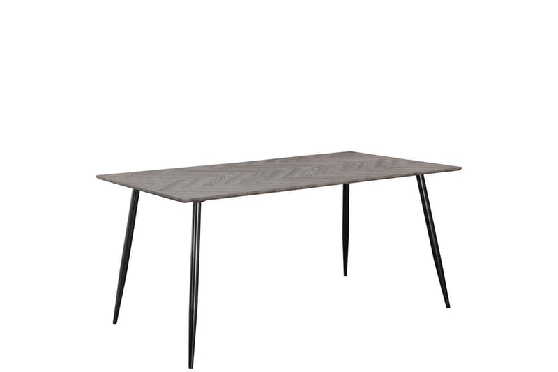 Matbord Monza 160x90x76 cm, Fiskben Viteik/Svart, 160x90x76 cm, Fiskben Viteik/Svart