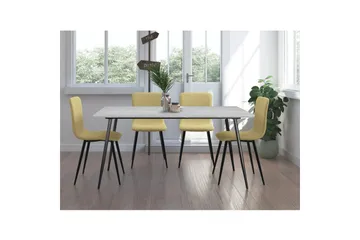 Matbord Monza 160x90x76 cm, Sten/Svart - 160x90x76 cm, Sten/Svart - Möbler - Bord & matgrupp - Matbord & köksbord