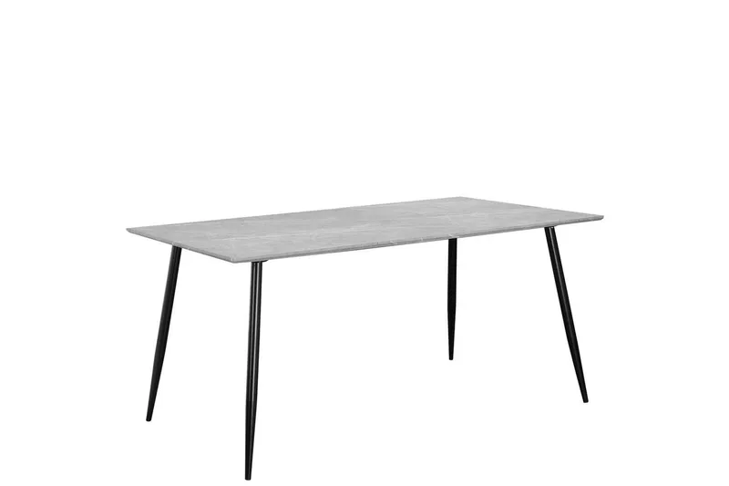 Matbord Monza 160x90x76 cm, Sten/Svart - 160x90x76 cm, Sten/Svart - Möbler - Bord & matgrupp - Matbord & köksbord