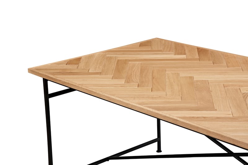 Matbord Narses 200 cm - Vit|Brun - Matbord & köksbord