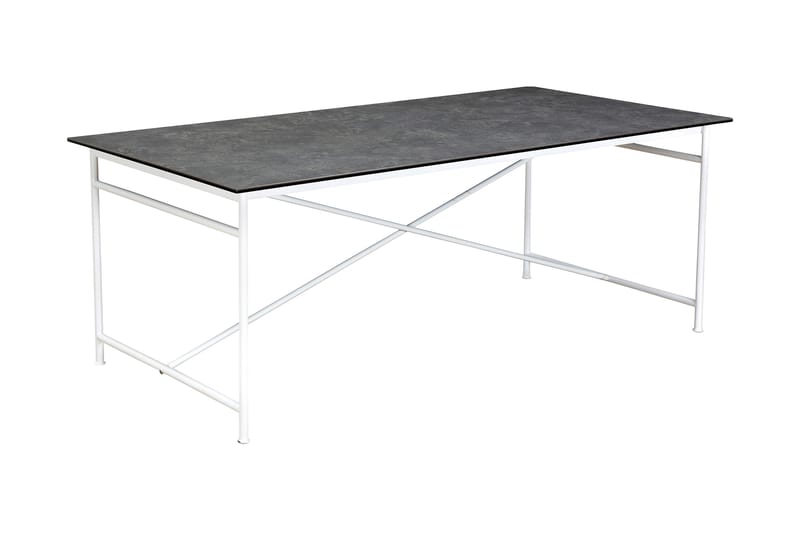 Matbord Narses 200 cm - Vit|Grå - Matbord & köksbord