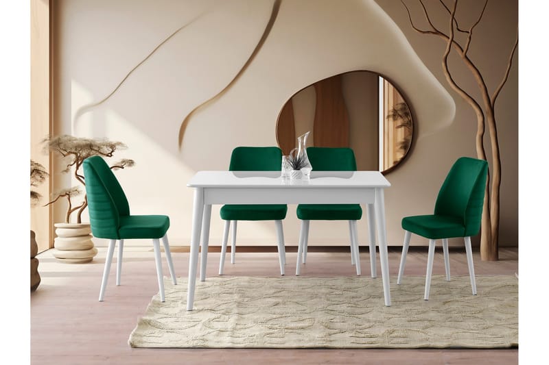 Matbord Nelumbo 130 cm Rektangulär - Vit - Möbler - Bord & matgrupp - Matbord & köksbord