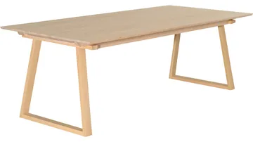 Matbord Norvik 220+50+50 cm - Vitpigmenterad Ek - Möbler - Bord & matgrupp - Matbord & köksbord