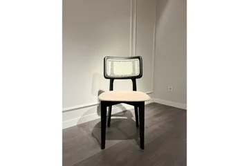 Matbord och stolset (5 delar) Colomieu Svart / Vit - Svart/Vit - Möbler - Bord & matgrupp - Matgrupp