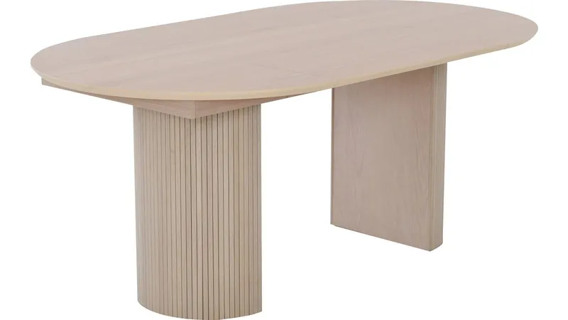 Matbord Odmark 105 cm - Vitpigmenterad Ek - Möbler - Bord & matgrupp - Matbord & köksbord