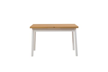 Matbord Oliver 120x75 cm + 2 st Matstolar + Bänk Vit/Brun - Hanah Home - Möbler - Bord & matgrupp - Matgrupp