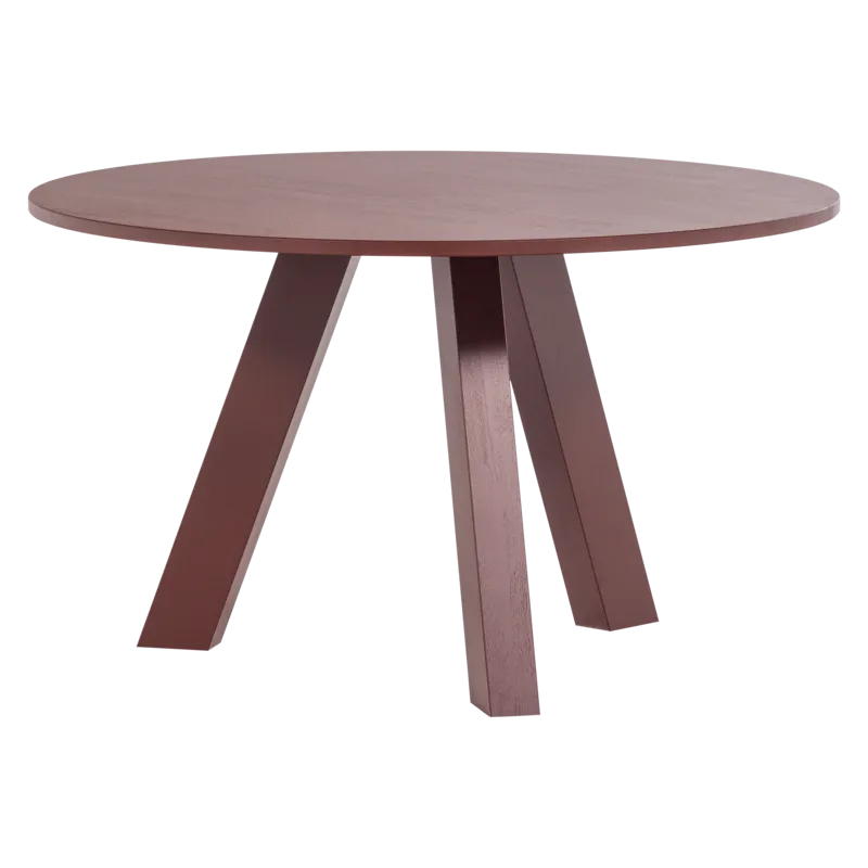 Matbord Rhonda 129 cm Rund, Vinröd