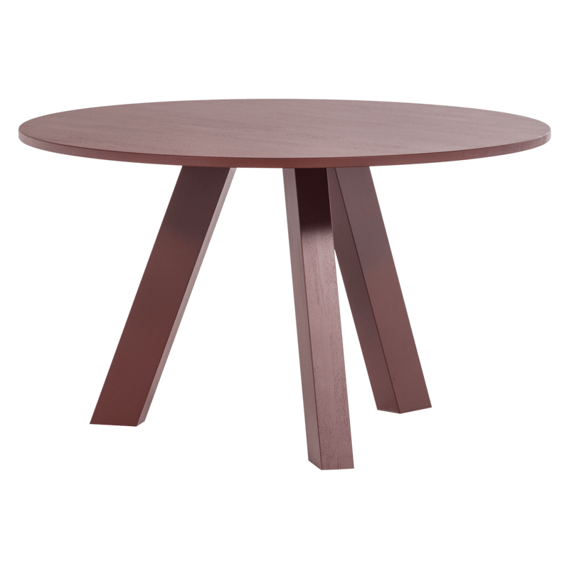 Matbord Rhonda 129 cm Rund, Vinröd