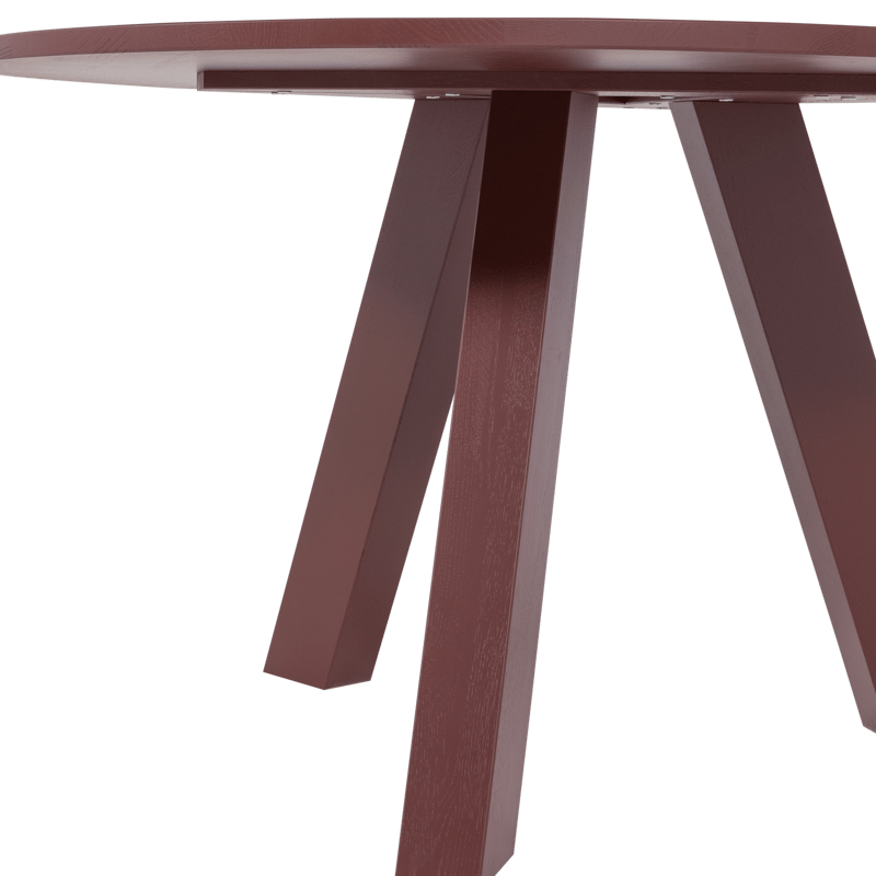 Matbord Rhonda 129 cm Rund - Vinröd - Möbler - Bord & matgrupp - Matbord & köksbord