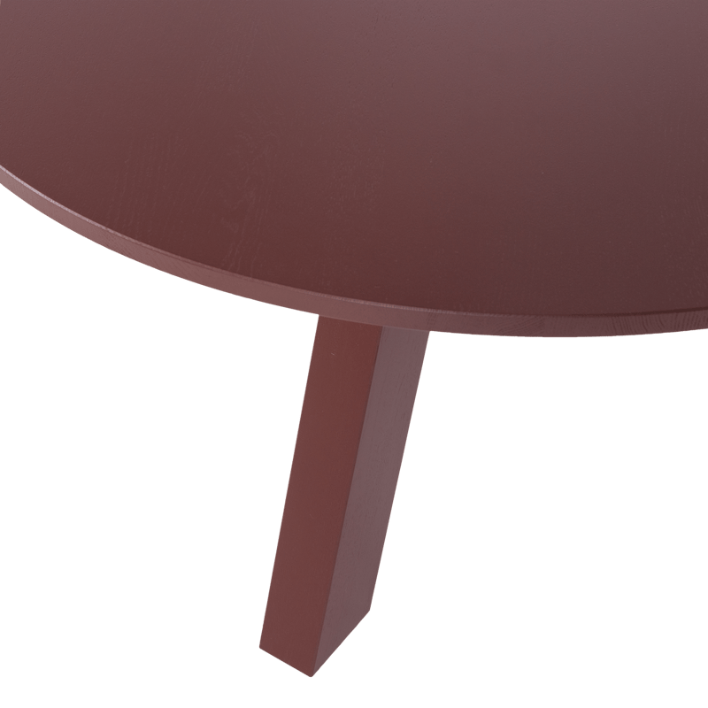 Matbord Rhonda 129 cm Rund - Vinröd - Möbler - Bord & matgrupp - Matbord & köksbord