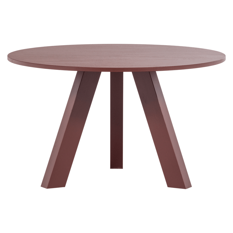 Matbord Rhonda 129 cm Rund - Vinröd - Möbler - Bord & matgrupp - Matbord & köksbord