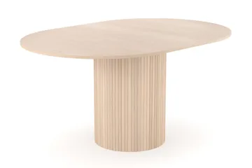 Kopparbo Ljust Runt Matbord 106 cm Förlängningsbart med illäggsskiva - Vitlaserat Ek / Trä - Möbler - Bord & matgrupp - Matbord & köksbord