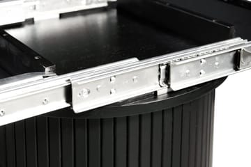 Kopparbo Matbord Runt 106-156 cm Förlängningsbart - Svart trä - Möbler - Bord & matgrupp - Matbord & köksbord