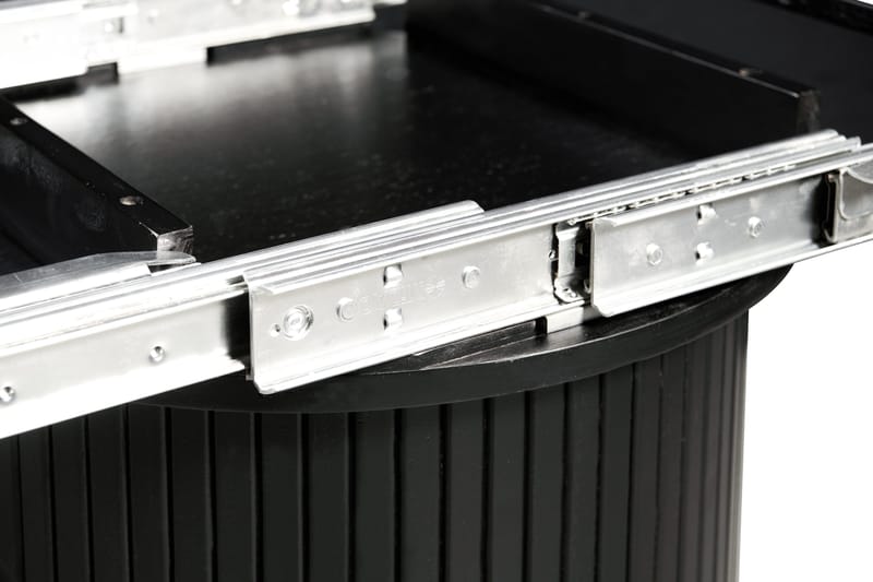 Kopparbo Matbord Runt 106-156 cm Förlängningsbart - Svart trä - Möbler - Bord & matgrupp - Matbord & köksbord