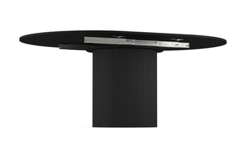 Matbord Runt Kopparbo 130 cm Förlängningsbart - Svart trä - Möbler - Bord & matgrupp - Matbord & köksbord