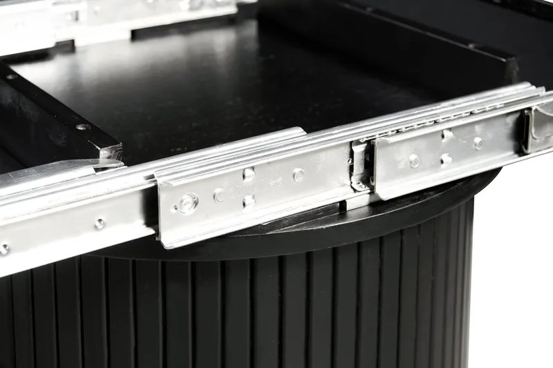 Kopparbo Runt Matbord 130 cm Förlängningsbar med illäggsskiva - Svart Trä / Ribbad - Möbler - Bord & matgrupp - Matbord & köksbord