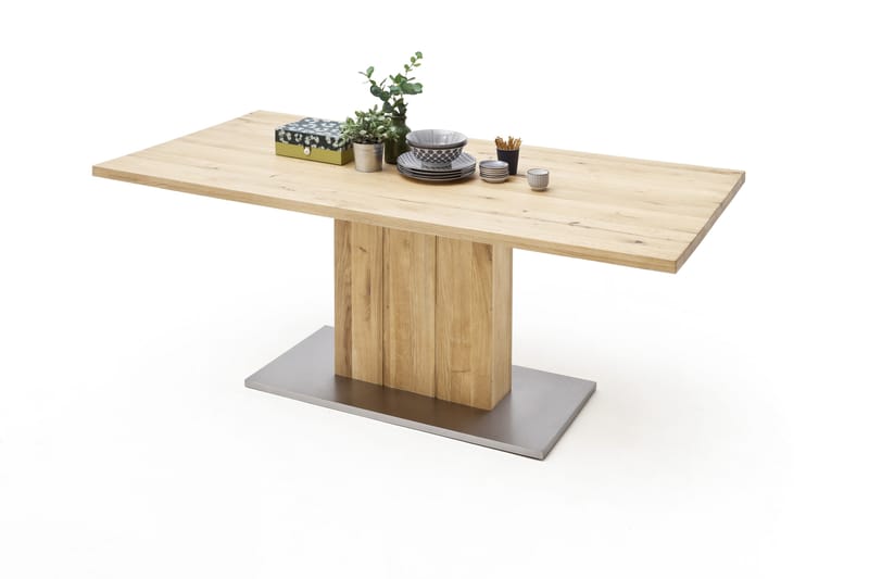 Matbord Santu 160 cm - Trä|Natur - Matbord & köksbord