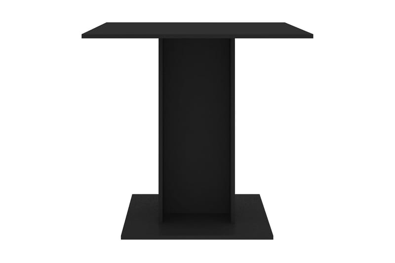 Matbord svart 80x80x75 cm spånskiva - Svart - Matbord & köksbord