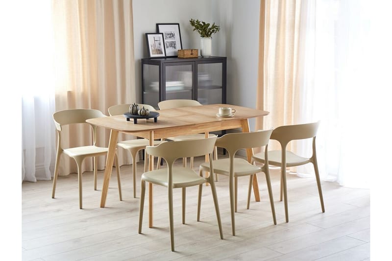 Matbord Taber Förlängningsbart 120-150x75 cm - Ljusbrun - Möbler - Bord & matgrupp - Matbord & köksbord