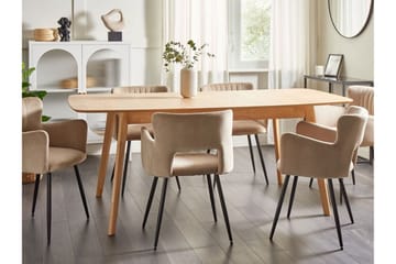Matbord Taber Förlängningsbart 150-190x90 cm - Ljusbrun - Möbler - Bord & matgrupp - Matbord & köksbord