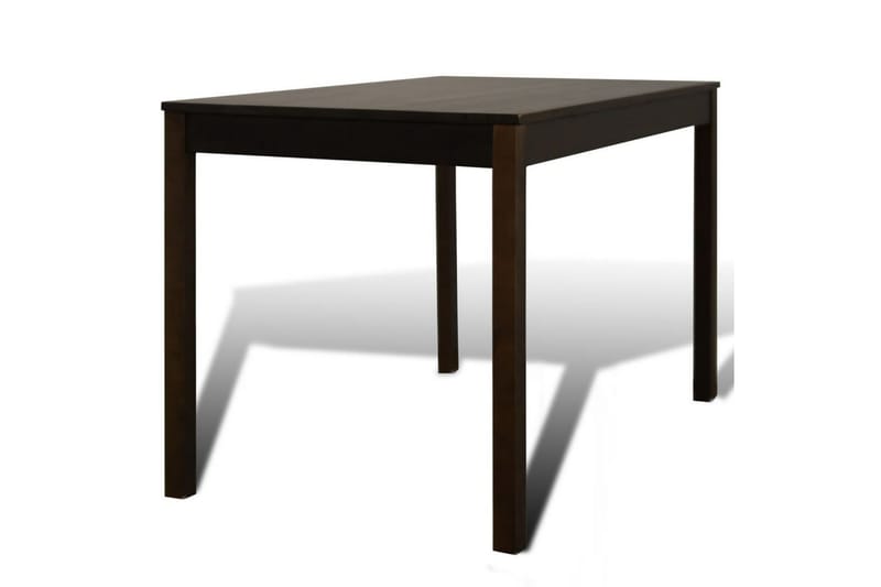 Matbord trä med 4 stolar brun - Brun - Matgrupp
