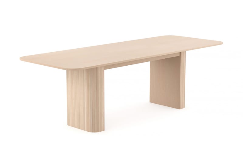 Kopparbo Matbord 180-240 cm Förlängningsbart - Ljust vitlaserat ekträ - Möbler - Bord & matgrupp - Matbord & köksbord