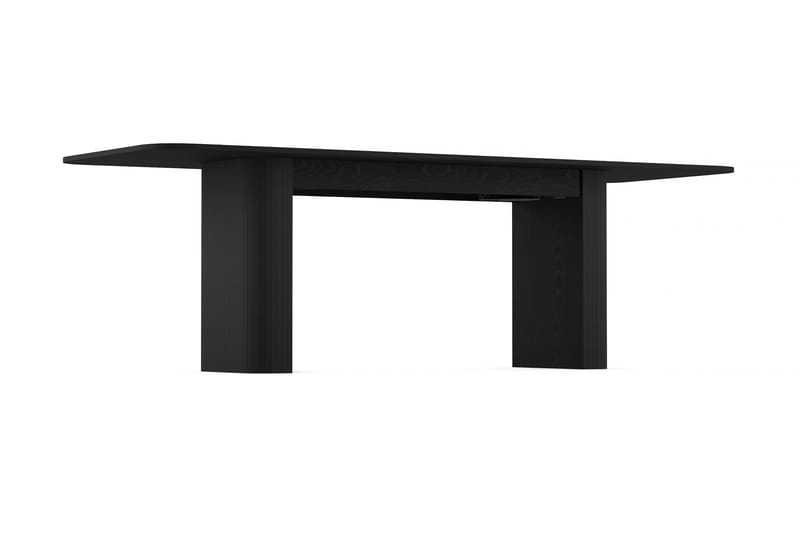 Matbord Uppveda 160-220 cm Förlängningsbart - Svart trä - Matbord & köksbord