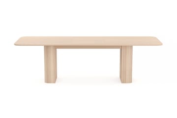 Matbord Kopparbo 200-260 cm Förlängningsbart - Ljust vitlaserat ekträ - Möbler - Bord & matgrupp - Matbord & köksbord