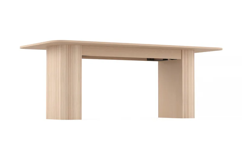 Kopparbo Matbord 200-260 cm Förlängningsbart med illäggsskiva - Vitlaserad Ek - Möbler - Bord & matgrupp - Matbord & köksbord