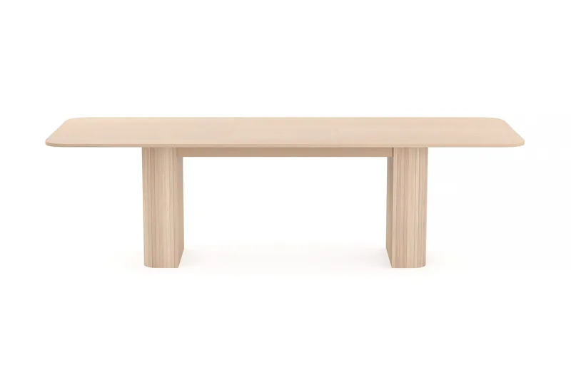 Kopparbo Matbord 200-260 cm Förlängningsbart med illäggsskiva - Vitlaserad Ek - Möbler - Bord & matgrupp - Matbord & köksbord