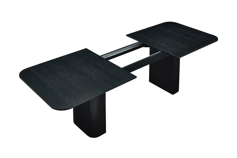 Matbord Kopparbo 200-260 cm Förlängningsbart - Svart trä - Möbler - Bord & matgrupp - Matbord & köksbord