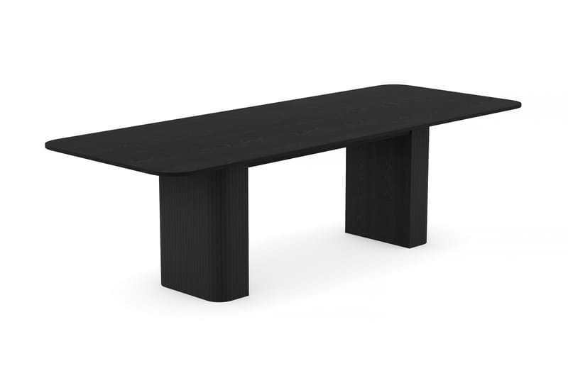 Matbord Kopparbo 200-260 cm Förlängningsbart - Svart trä - Möbler - Bord & matgrupp - Matbord & köksbord
