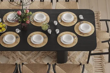 Kopparbo Matbord 200-260 cm Förlängningsbart - Svart trä - Möbler - Bord & matgrupp - Matbord & köksbord